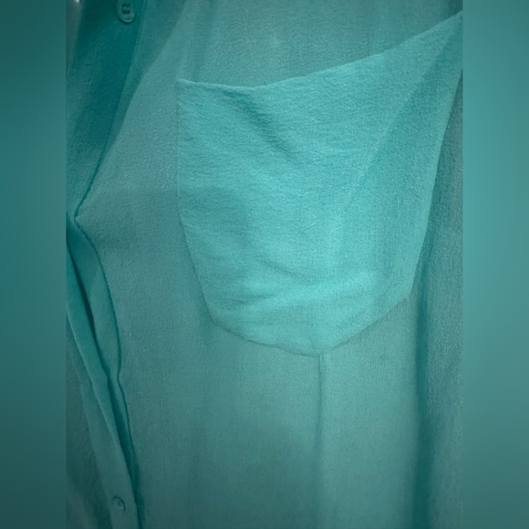Wilfred Teal Silk blouse - Picture 3 of 5